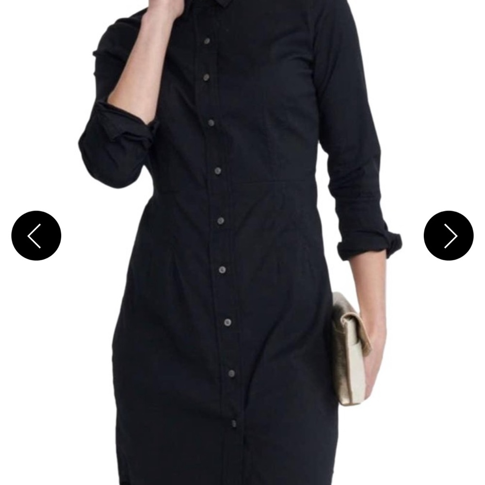 Untuckit marisol button up shirt dress black size 10